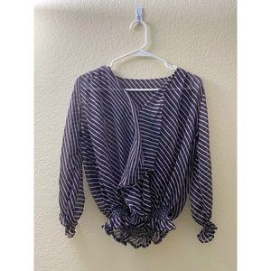 Stripe blouse (purple and black stripes) 💜🖤